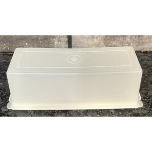 Vintage Tupperware Velveeta Cheese Keeper Butter Cracker Container #518-1 #519-2